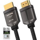 Cable Hdmi 8k 48gbps 6.5ft, Certificado Tesmax Ultra Alta Tv