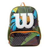 Mochila Urbana Wilson 65.010 Color Verde Diseño Liso 16l