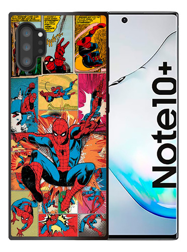 Funda Galaxy Note 10 Plus Tpu + Pc Spiderman Marvel Uso Rudo