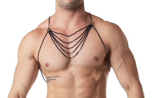 Harness Corrente I Colar Corpo Masculino