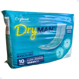 Dry Man Absorvente Para Homem Incontinência Urinária 12pcts