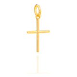 Pingente Crucifixo Religioso Rommanel Joias Ouro 18k 1,7 Cm