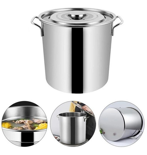 Olla Acero Inoxidable Fondo Cocina 90 Litros