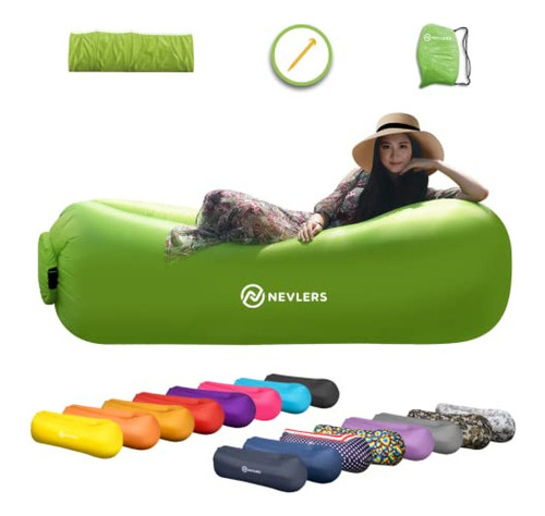 Nevlers Inflable Lounger Air Sofa - Sofá Inflable Portátil P