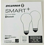 Sylvania Smart+ Bombilla Led A19 De Color Blanco Bluetooth