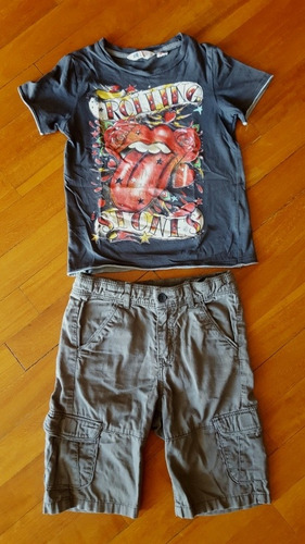 Conjunto Bermuda Y Remera Importados Hym, Varón 4-5 Años