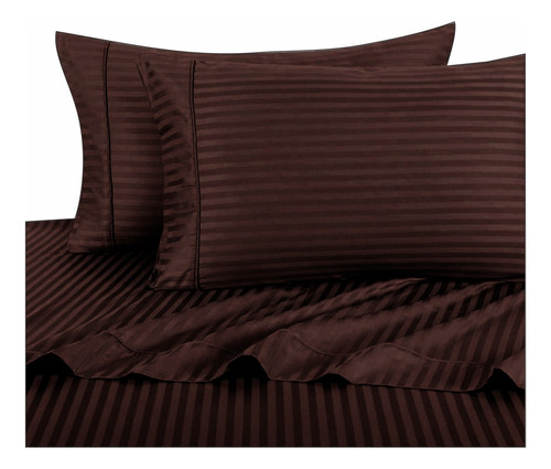 Fundas Para Almohada Elegance  X 2 Unid. 50x70 Cm Chocolate