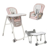 Silla De Comer Para Bebe Joie Multiply 6 Combinacion Full Color Rosa