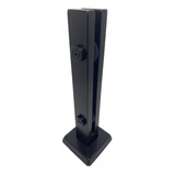 27 Coluna Torre Inox 40 Cm Preto Fosco Guarda Corpo 2 Furos