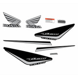 Calcos Honda Cg Titan 150 Año 2014/16 Metalizadas Moto Negra