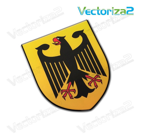 Emblema Escudo De Armas Alemania Germany Bmw Mercedes Porsch Foto 3