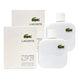 Paquete Lacoste Blanc Pure 100ml Caballero Original 2 Pzas