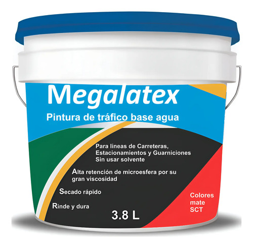 Pintura Para Canchas, Fachadas Y Trafico, Base Agua, 1 Gal