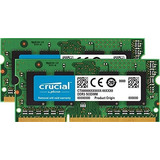 Memoria Ram 16gb Crucial Kit (8gbx2) Ddr3/ddr3l 1600 Mt/s (pc3-12800) Sodimm 204-pin Para Mac - Ct2k8g3s160bm