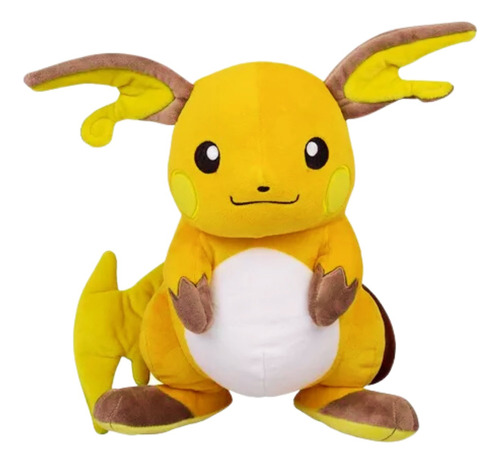 Raichu Pelúcia Pokémon Original Wtc Luxo 32cm Pikachu