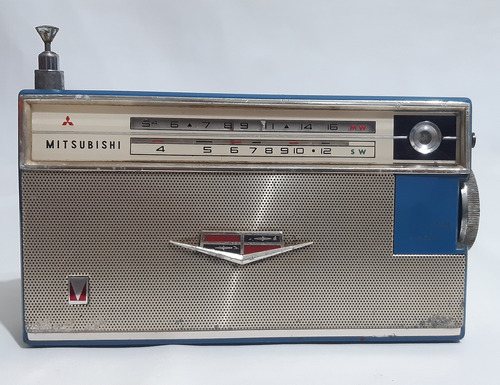 Antigo Radio Mitsubishi Portatil Anos 70 Funcionando