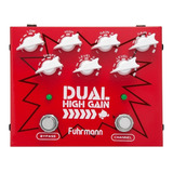 Pedal De Efeito Para Guitarra Fuhrmann Dual High Gain Nf-e