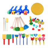 Niños Pintura Sello Esponja 30pc Set Juguete Educativo