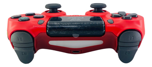 Joystick Inalámbrico Ps4 Genérico Compatible Color Rojo