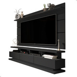 Rack Com Painel Para Sala Tv 65  - Preto - Mod.2034