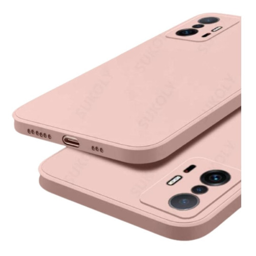 Carcasa Silicón Para Xiaomi Mi 11t Pro Con Protección Cámara