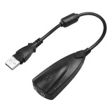 Tarjeta De Sonido Usb Micrófono Audífonos Con Cable Ts5h