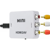 Adaptador Converte Entrada Hdmi Em Saida Av Rca Tv De Tubo