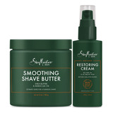 Sheamoisture Kit De Afeitado Para Barba, Mantequilla De Afe.