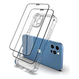 Case iPhone 12 Pro Max Transparente Con 2 Mica iPhone 12 Pro