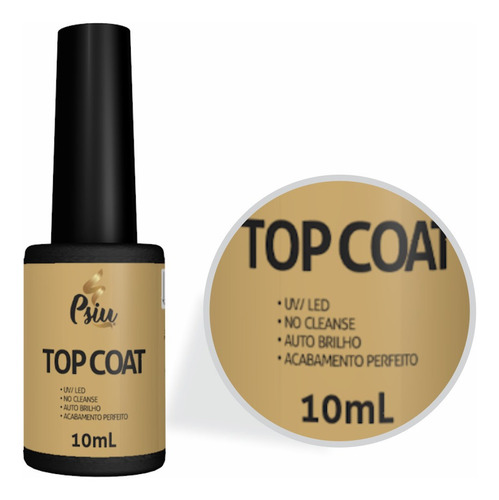 Top Coat Psiu Auto Brilho 10-ml