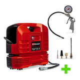 Compresor De Aire Portatil Auto Einhell Tc-ac 190 Of Set Color Rojo