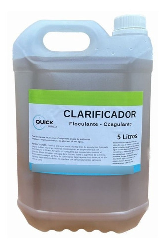 Clarificador Floculante Por 5 Lts 