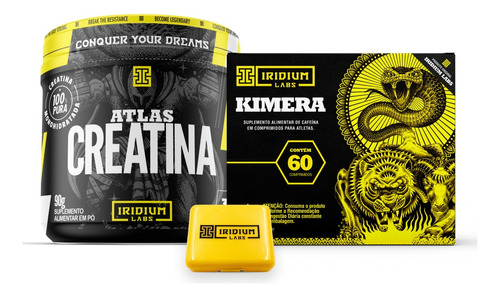 Kit Atlas Creatina + Kimera Thermo - Iridium Labs
