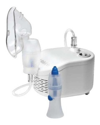 Omron Nebulizador Compresor Con Ducha Nasal Ne-c101n Color Blanco