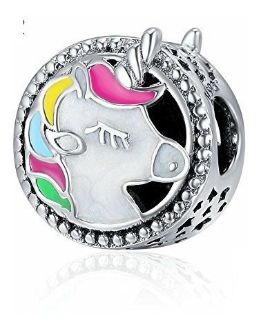 Encanto De Unicornio En Plata De Ley 925