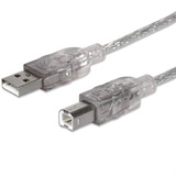 Cable Usb 2.0 Manhattan A - B 1.8 Mts Impresora Plata 333405