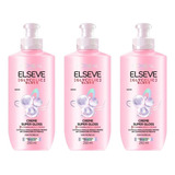 Creme Para Pentear Elseve 200ml Glycolic Gloss - Kit C/3un