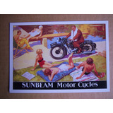 Sunbeam Motor Cycles . Robert Opie . Post Card . Motorcycle
