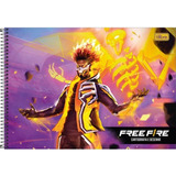 Caderno Cartografia C/d Free Fire Tilibra Capa Sortida