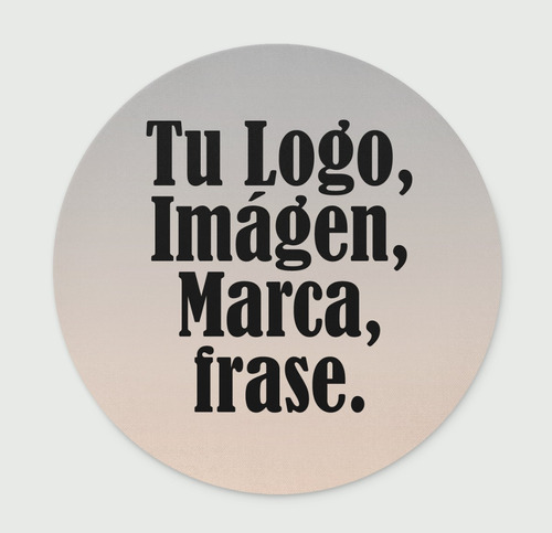 Mouse Pad Redondo Personalizado, Foto, Logo, Frase.