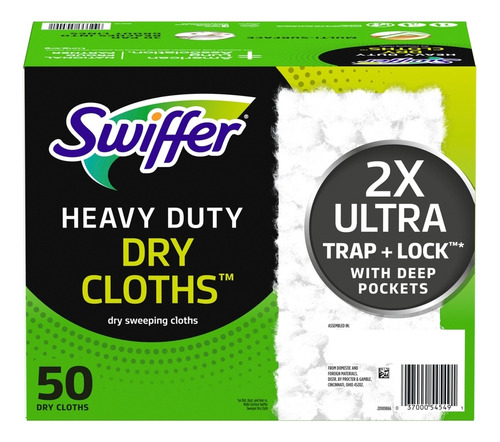 Swiffer Sweeper 50 Paños Limpiadores Limpieza Pesada 