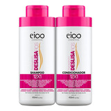 Eico Shampoo E Condicionador Tratamento Deslisa Fios 450ml