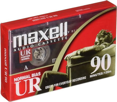 Fita K7 Audio Cassete Nova Lacrada Virgem Maxell Ur-90