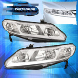 For 06-11 Honda Civic Fa Sedan 4dr Jdm Chrome Led Drl He Aac