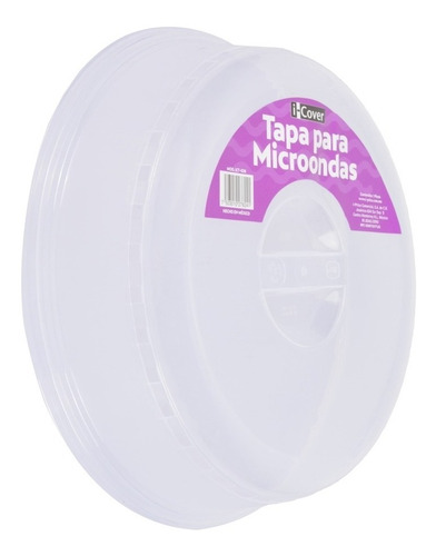 Tapa Plastico Para Microondas Con Respiraderos 26 Cm Msi