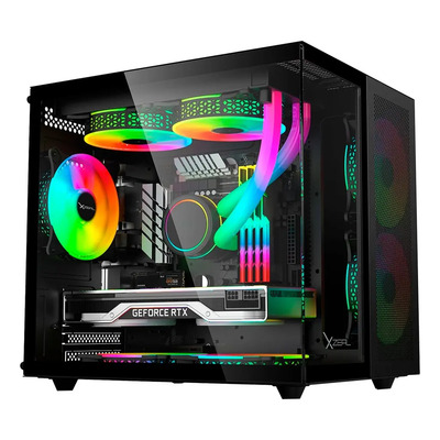 Gabinete Xzeal Cubo M-atx Negro 3 Argb Xzgamc2b | Envío gratis