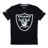 Camiseta New Era Infantil Oakland Raiders - Preto