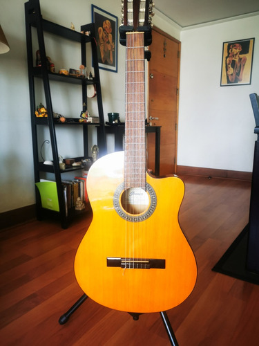 Guitarra Electroacústica Ibanez+ Atril Doble Hércules+funda