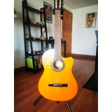 Guitarra Electroacústica Ibanez+ Atril Doble Hércules+funda