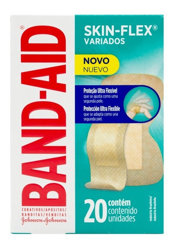 Johnson Band-aid Skin Flex Curitas Banditas Variados 20u